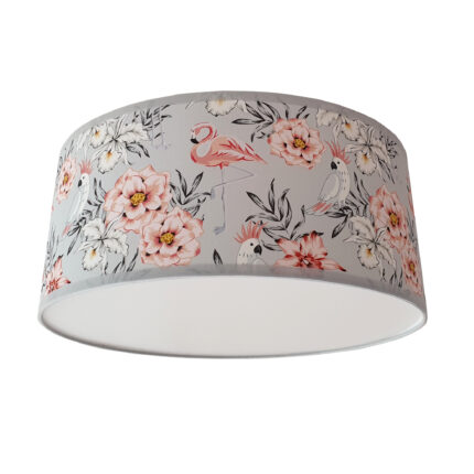 Plafondlamp Flamingo & papegaaibloemen