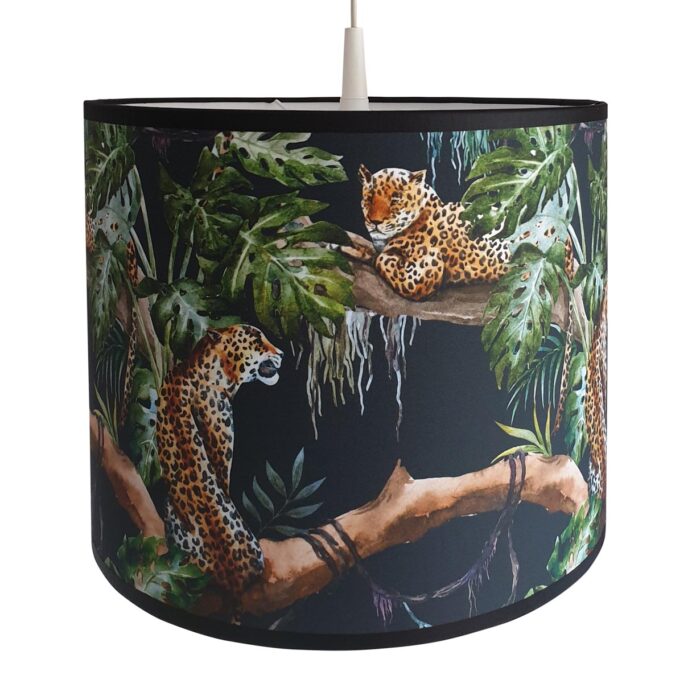 Hanglamp_luipaarden_zwart Hanglamp Jungle - zwart - Afbeelding 1