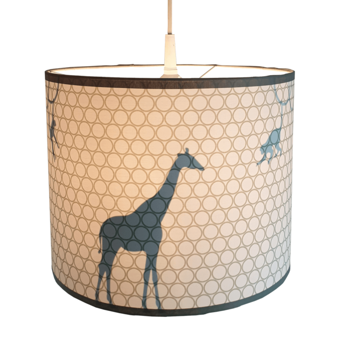 junglelamp-oldgreen-silhouette-giraffe Hanglamp jungle silhouet | old green - Afbeelding 2