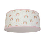 Plafondlamp Regenboog roze/goud