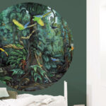 Behangcirkel Tropical Landscapes | green - Afbeelding 3