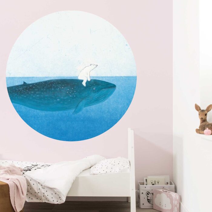 SC-042-behangcirkel-walvis-klein Behangcirkel Riding the Whale - Afbeelding 2