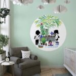 Behangcirkel Jip & Janneke | Gardening - Afbeelding 3