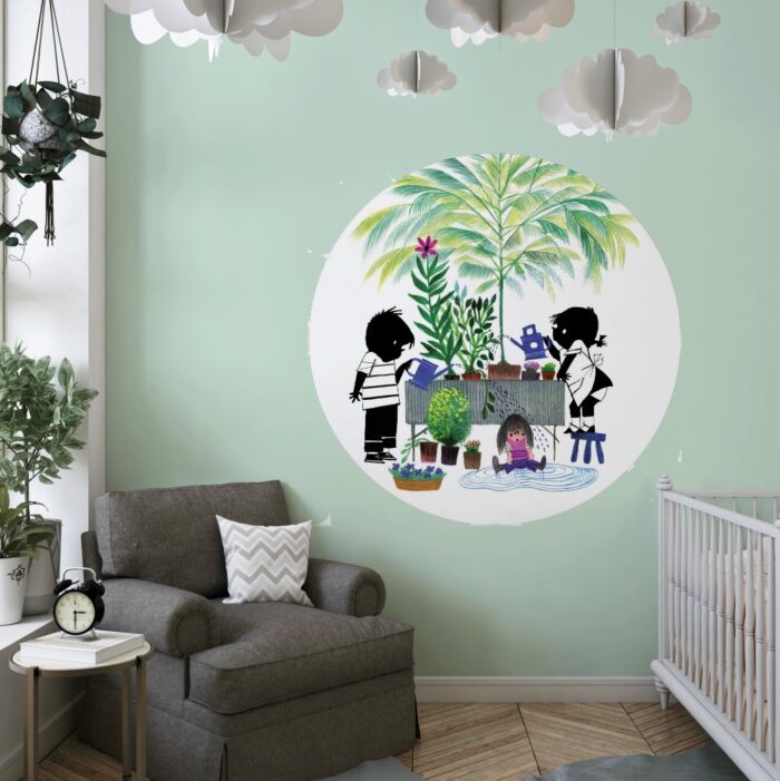 Behangcirkel Jip & Janneke | Gardening - Afbeelding 3