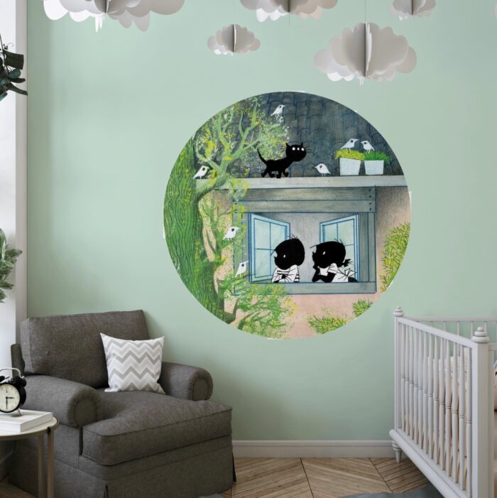 Behangcirkel Jip & Janneke | Birds - Afbeelding 3