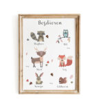 Poster Bosdieren | herfsttint