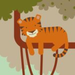 Muursticker Behangbaan Tijger - Afbeelding 3