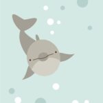 Muursticker Behangbaan Dolfijn - Afbeelding 3