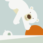 Muursticker Behangbaan IJsbeer - Afbeelding 3