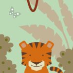 Muursticker Behangbaan Tijger - Afbeelding 4