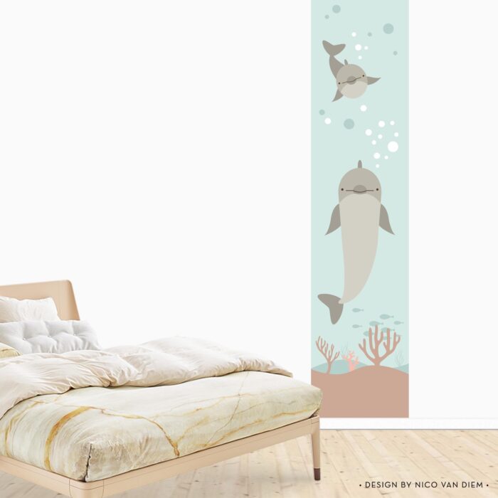 Muursticker Behangbaan Dolfijn - Afbeelding 2