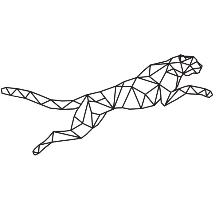 muursticker-cheetah-poly muursticker-cheetah-poly