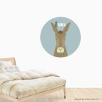 Behangcirkel Ezel | eigen naam | Ø 40 tot 140 cm - Afbeelding 2