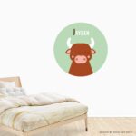 Behangcirkel Jak | eigen naam | Ø 40 tot 140 cm - Afbeelding 2