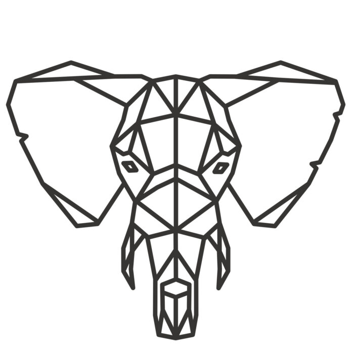 muursticker-olifant-hoofd