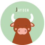 Behangcirkel Jak | eigen naam | Ø 40 tot 140 cm