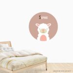 Behangcirkel Schaap | eigen naam | Ø 40 tot 140 cm - Afbeelding 2