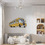 Muursticker Schoolbus - Afbeelding 2