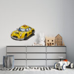 Gele Taxi muursticker - Afbeelding 2