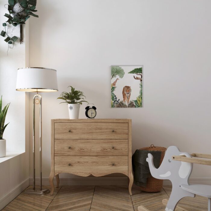 Poster Tijger in de jungle - Afbeelding 2