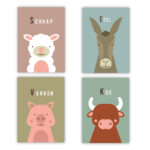 posterset-boerderijdieren