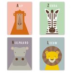 Posterset Afrikaanse Dieren | deel 1