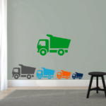 Muursticker Kiepwagen - Afbeelding 3