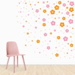 Muurstickers Bloesem twee kleuren - Afbeelding 2