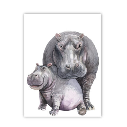poster-nijlpaard-baby