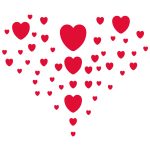Muurstickers Hartjes