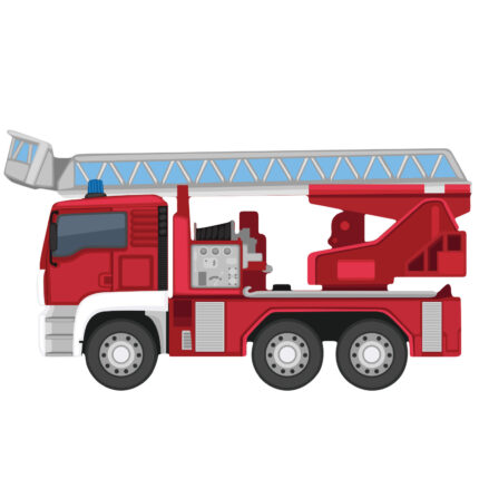 muursticker-brandweerwagen