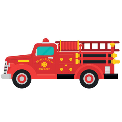 muursticker-brandweerauto