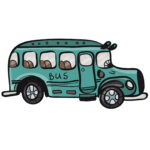 Muursticker Bus - Afbeelding 3