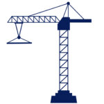 Muursticker Hijskraan XXL