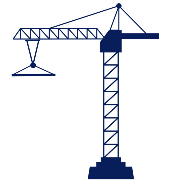 Muursticker Hijskraan | Versie 3 - Afbeelding 1