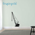 Muursticker Hijskraan | Versie 2 - Afbeelding 3