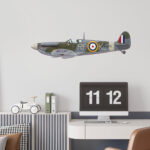 muursticker-legervliegtuig-kidzstijl