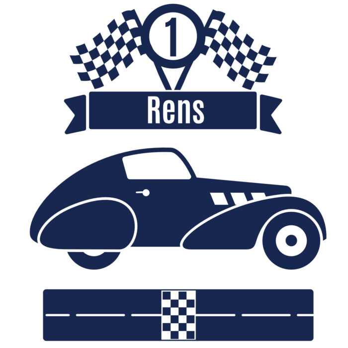 muursticker-racewagen-naam