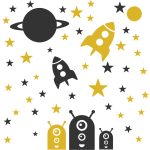 Muurstickers Ruimteset | twee kleuren