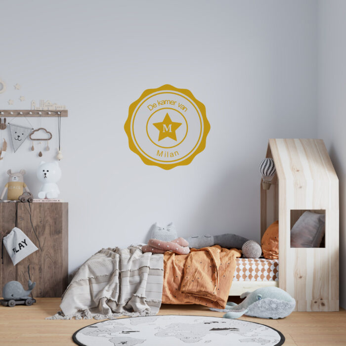 muursticker-stempel-naam