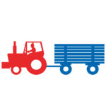 muursticker-tractor-met-aanhanger