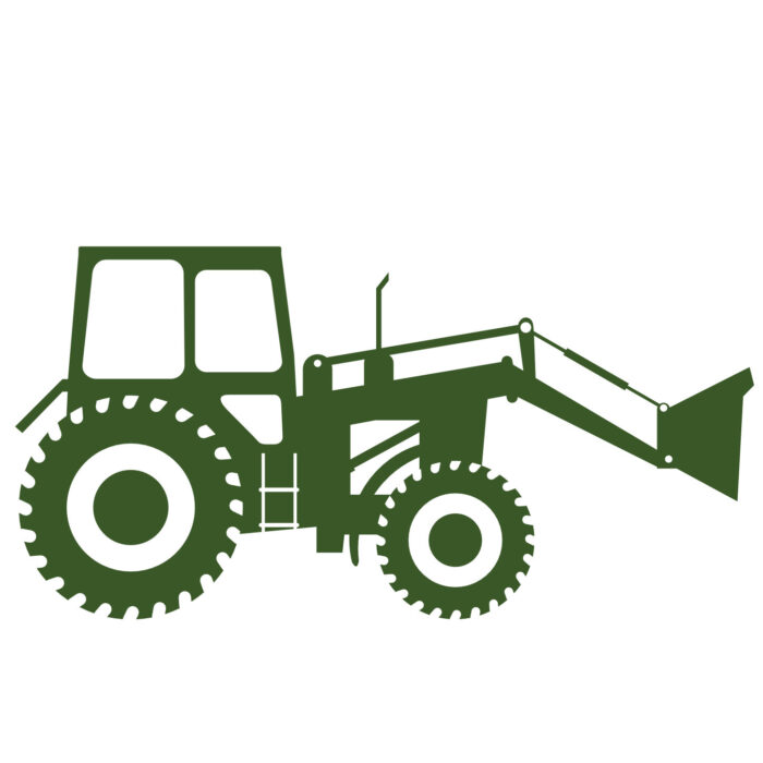 muursticker-tractor