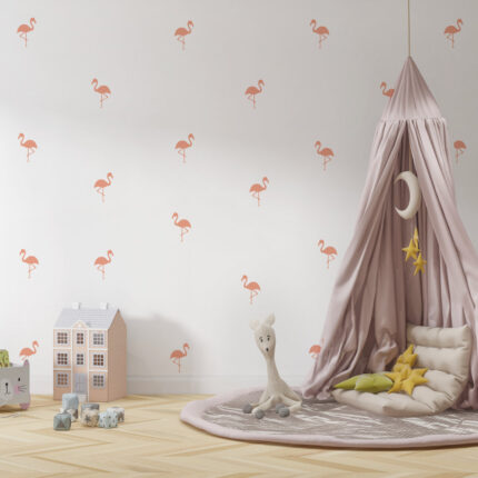 muurstickers-flamingos-klein-kidzstijl