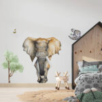 muursticker-olifant-jungle-kidzstijl