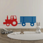 muursticker-tractor-met-aanhanger-kidzstijl