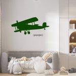 Muursticker vintage vliegtuig - Afbeelding 3