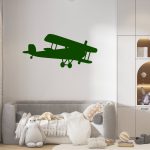Muursticker vintage vliegtuig - Afbeelding 2