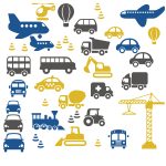 muurstickerset-voertuigen-groot