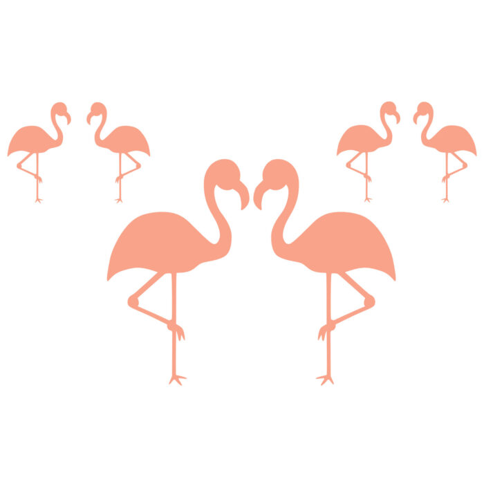 muurstickers-flamingos