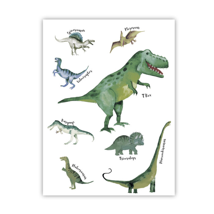 Poster Dinosaurussen - Afbeelding 1